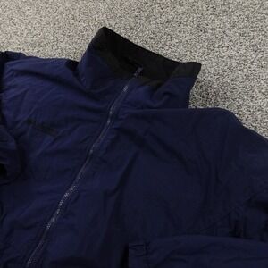 VTG Columbia Jacket Mens L Blue Full Zip Windbreaker Bomber Coat Outdoor Hiking